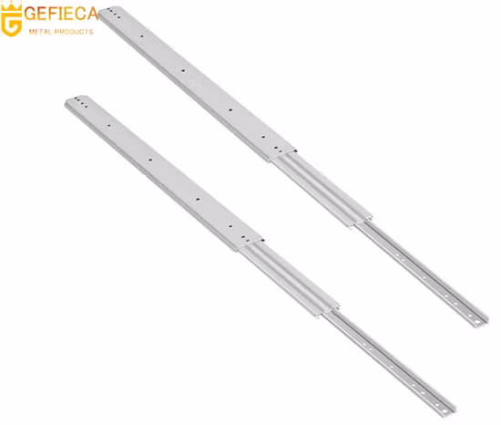 76mm Width 3 Fold Full Extension 500 Pound Heavy Load Ball Bearing Drawer Slide